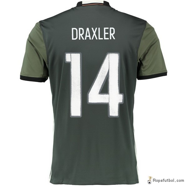 Camiseta Alemania Draxler Replica Segunda Ropa 2016 Marino Verde